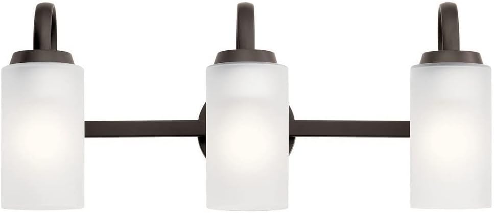 Kichler 55087NI Kennewick Vanity, 3-Light 225 Total Watts, Brushed Nickel