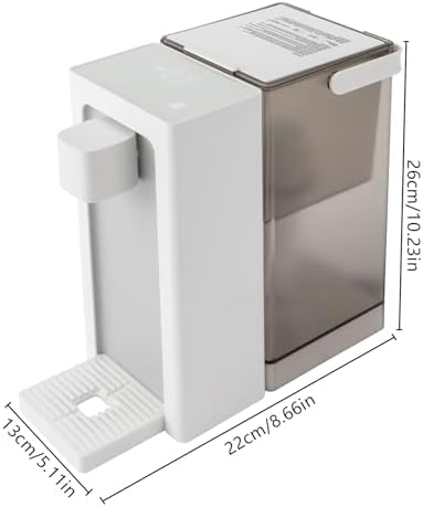 3L Instant Hot Water Dispenser, 1500W Electric Tea Kettle Large Water Boiler Maker Countertop Rectangular Water System Dispenser with NTC Probe Detect for Homes Offices Schools