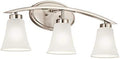 Portfolio 3-Light Lyndsay Brushed Nickel Bathroom Vanity Light