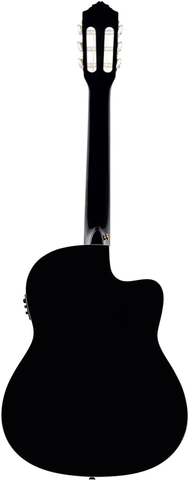 Family Series Pro Left-Handed Solid Top Thinline Acoustic-Electric Nylon Classical Guitar w/Bag