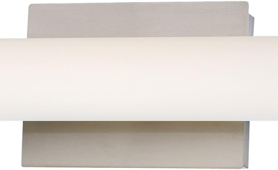 GEORGE KOVACS P5044-084-L Tube LED Vanity Bath Light, 1-Light, 20 Total Watts, 4.75-in H x 20.5-in W, Brushed Nickel