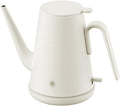 Long-Mouth Electric Kettle, 600ml Household Electric Kettle for Instant Hot Drink, Suitable for Hand-Made Coffee, Tea, Water,White