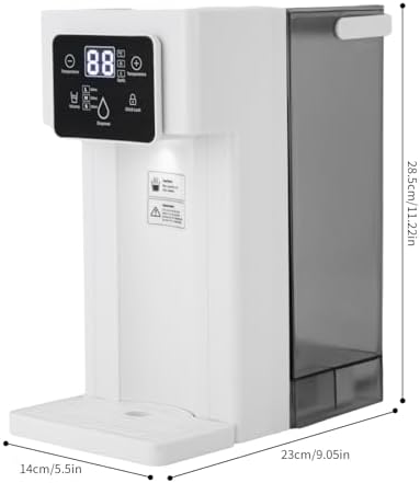 3L Instant Hot Water Dispenser, 1500W Electric Tea Kettle Large Water Boiler Maker Countertop Rectangular Water System Dispenser with NTC Probe Detect for Homes Offices Schools