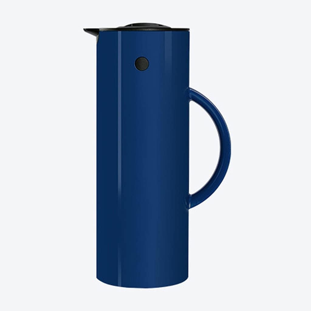 HBJWOV 1000ML Large Capacity ABS Plastic Kettle Hot Water Bottle with Glass Liner Vacuum Insulated Jug(Blue)