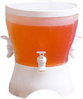 Countertop Water Dispenser Milk Juice Dispenser Refrigerator with Faucet Cold Kettle Teapot Cold Drink Bucket (Color : A, Size : 22 * 27cm)