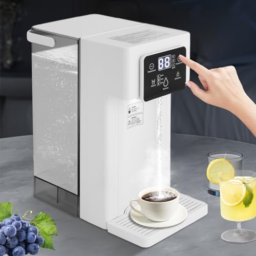 3L Instant Hot Water Dispenser, 1500W Electric Tea Kettle Large Water Boiler Maker Countertop Rectangular Water System Dispenser with NTC Probe Detect for Homes Offices Schools