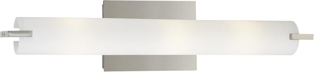 GEORGE KOVACS P5044-077 Tube Vanity Bath Light, 3-Light, 180 Total Watts, 4.75-in H x 20.5-in W, Chrome