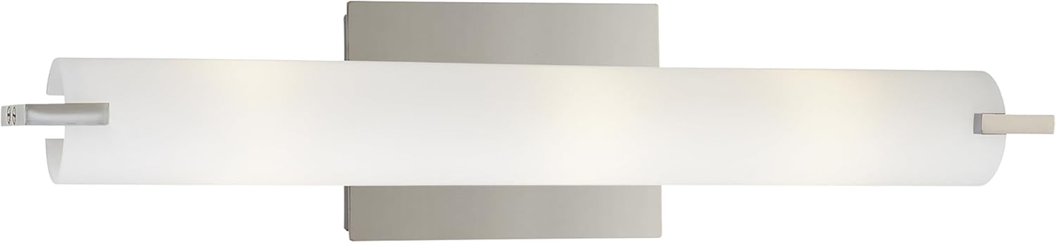 GEORGE KOVACS P5044-077 Tube Vanity Bath Light, 3-Light, 180 Total Watts, 4.75-in H x 20.5-in W, Chrome