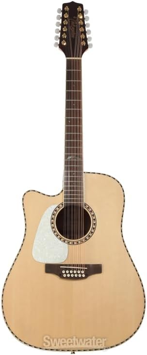 Takamine GD74CE 12-string Left-handed Acoustic-electric Guitar - Natural