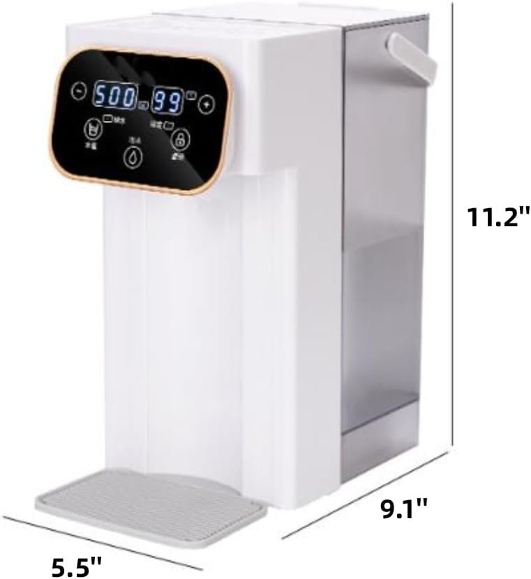 Instant Hot Water Dispenser, HotCup Hot Water Dispenser ，3L Capacity,household Small 3-second Instant Hot Water Kettle, with Carry Handle Ideal for Hot and Cold Drinks (Green)