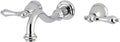 Kingston Brass KS3121AL Vintage 2-Handle Wall Mount Bathroom Faucet, Polished Chrome