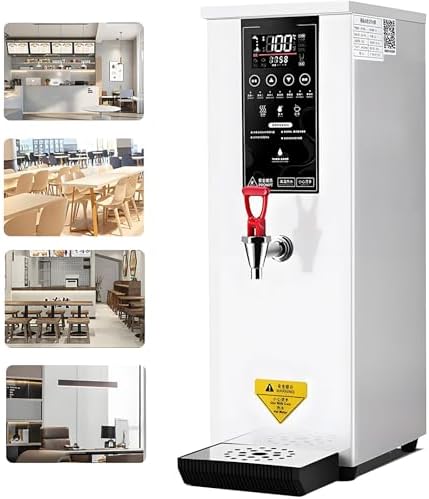 8L Commercial Hot Water Dispenser, Electric Water Boiler with Adjustable Temperature 86-212℉, Fast Heating for Tea & Coffee, LCD Display, Ideal for Restaurant & Office Use, White