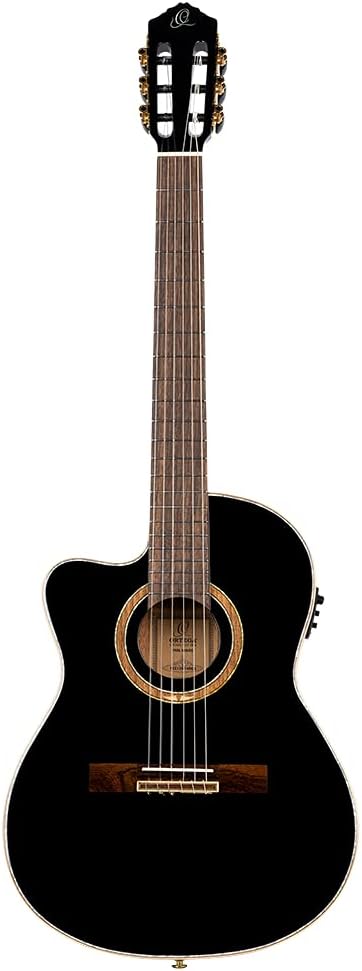 Performer Series Left-Handed Solid Top Thinline Crossover Acoustic-Electric Nylon Classical Guitar w/Bag