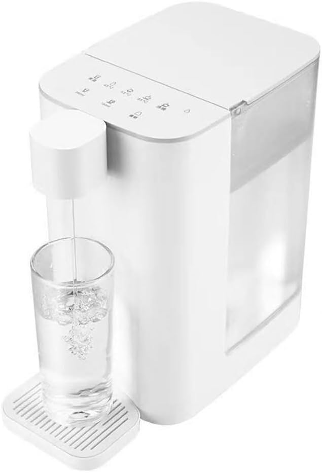 Instant Hot Water Dispenser Household Small Desktop Instant Hot Water Dispenser Multifunctional Desktop Mini Intelligent Direct Drink Heating, for Living Room Office(White)