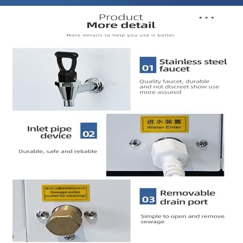 Electric Instant Hot Water Dispenser - Wall-Mounted Commercial Tea & Coffee Boiler, Step-Heating 80L/H Hot Water Machine for Home & Office Use, Efficient & Convenient