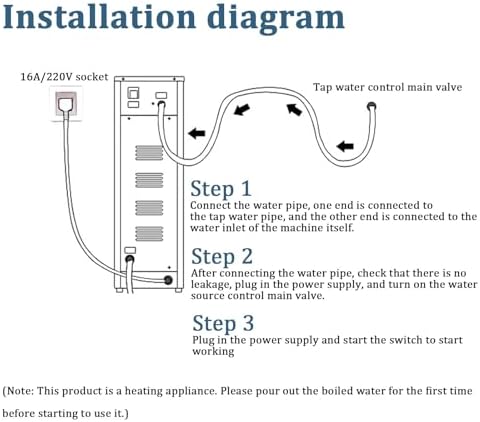 Commercial Hot Water Boiler, 20 L Stainless Steel Hot Water Dispenser,with Auto Temperature Control,for Coffee and Tea Making