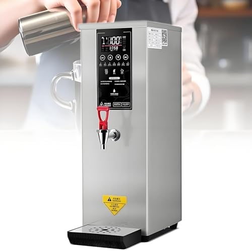 Commercial Electric Hot Water Dispenser - 8L Instant Water Boiler & Warmer, Automatic Heating Machine for Coffee, Milk, Tea Shops - Efficient Black Water Dispenser