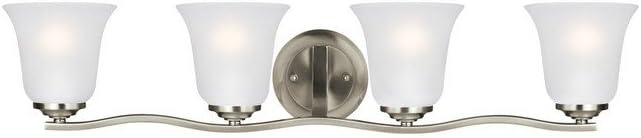 Generation Lighting 4439004EN3-962 Emmons Two - Light Wall/Bath Vanity Style Fixture, Brushed Nickel