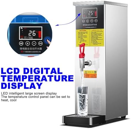 40L Hot Water Boiler,Commercial Hot Water Dispenser,Stainless Steel Automatic Water Heater,with Digital Control Panel