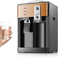 Electric Water Dispenser, Stationary Drinking Fountain Cold And Hot Water Cooler Heater For Home Office Hotel Coffee Tea Bar, One-handed Push Cup, Convenient And Safe Dispenser Water,Gold,Collector88