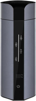 350 ML Portable Travel Electric Kettle, Personal Hot Water Boiler 304 Stainless Steel, Four-Speed Temperature Control, Electric Water Kettle,Gray