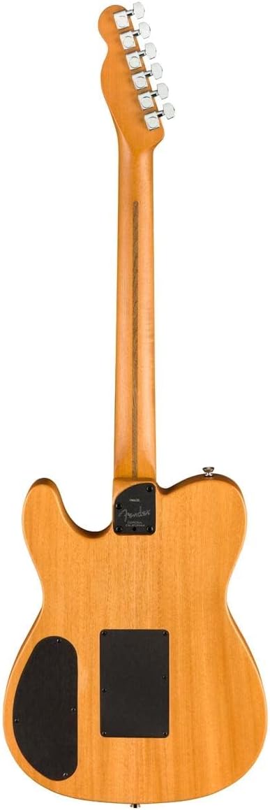 Fender American Acoustasonic Telecaster Acoustic Electric Guitar, with 2-Year Warranty, Natural, Ebony Fingerboard, with Gig Bag
