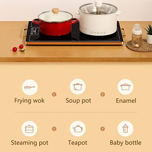 Plate Warmer Electric Food Warmer Plate Electric Warming Tray Glass Serving Tray Multifunctional Hot Plates 2 AdjusTemperature Control Warming Serving Tray Food for Buffets Home Dinners