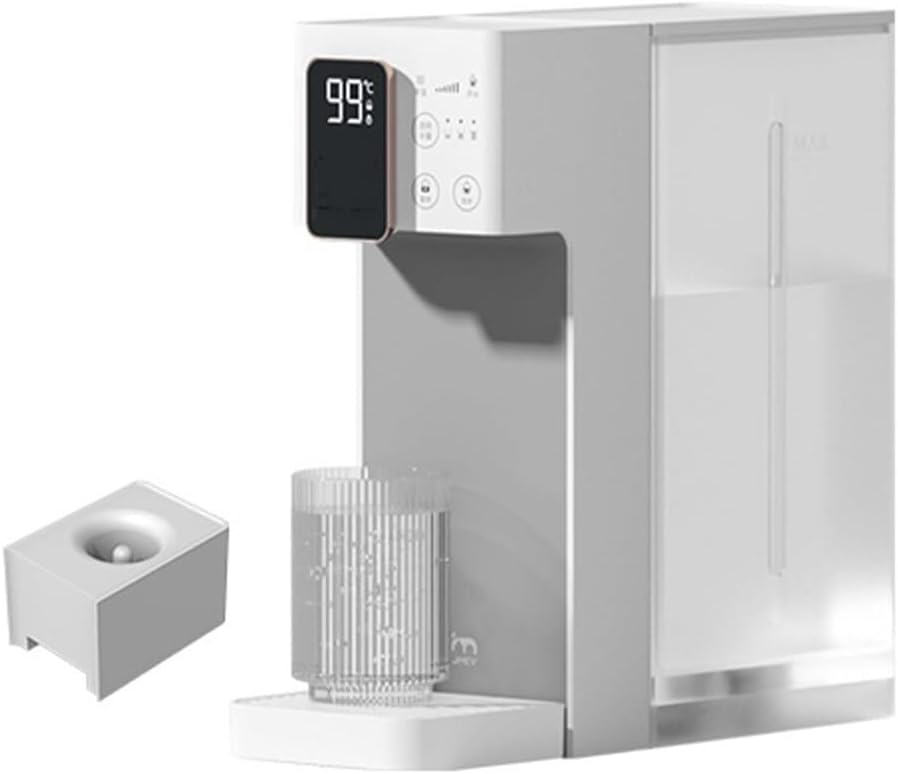 Portable Smart Water Dispenser, Instant Hot Water Dispenser, Home Desktop Drinking Machine, Quick Heating Tea Bar Machine 3L Water Tank LCD Screen 6 Gear Temperature Control(A)