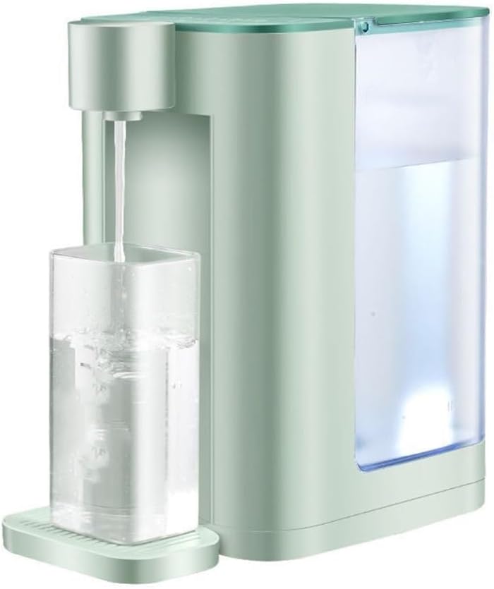 Instant Hot Water Dispenser Household Small Desktop Instant Hot Water Dispenser Multifunctional Desktop Mini Intelligent Direct Drink Heating, for Living Room Office(Green)