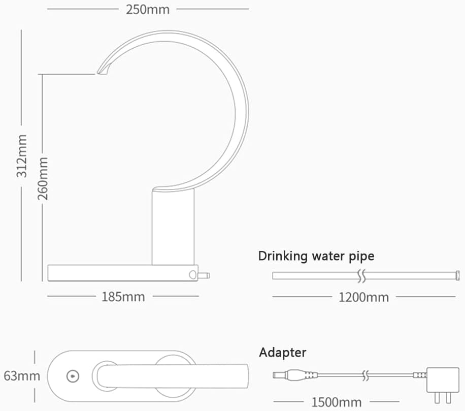 Crescent Desktop Water Pump, Water Station Water Pump, Electric Household Bottled Water Drinking Machine, Automatic Water Suction Device,C
