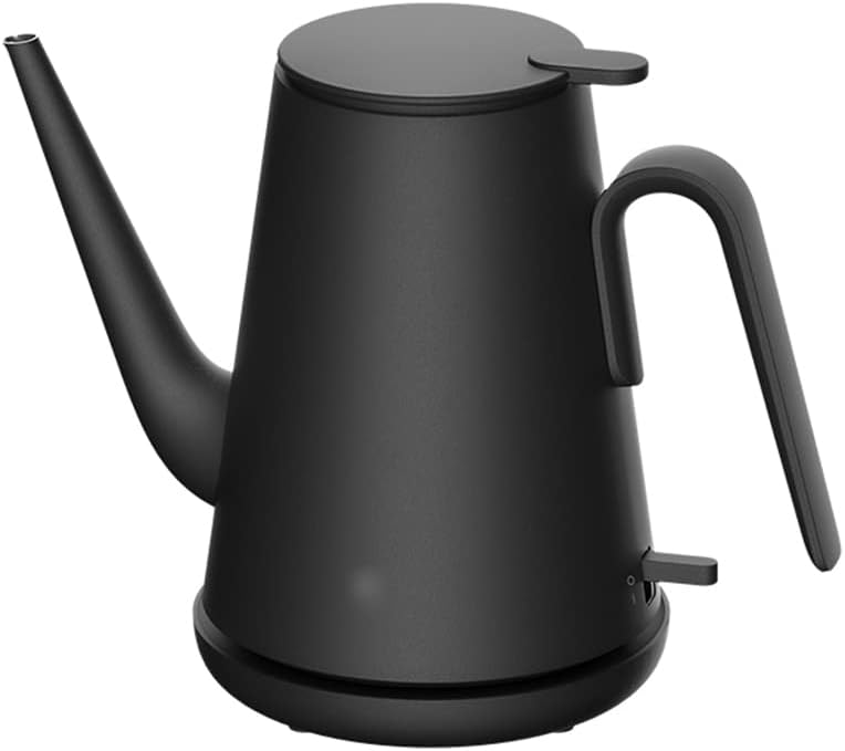 Long-Mouth Electric Kettle, 600ml Household Electric Kettle for Instant Hot Drink, Suitable for Hand-Made Coffee, Tea, Water,Black