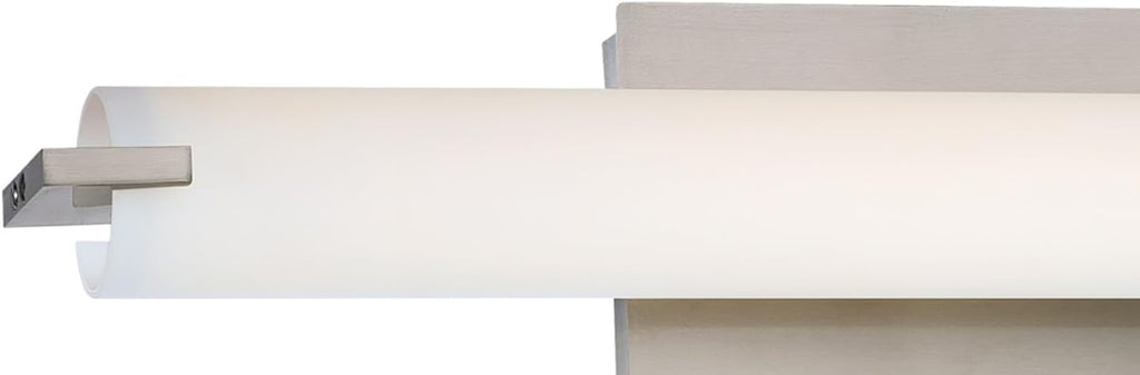 GEORGE KOVACS P5044-084-L Tube LED Vanity Bath Light, 1-Light, 20 Total Watts, 4.75-in H x 20.5-in W, Brushed Nickel