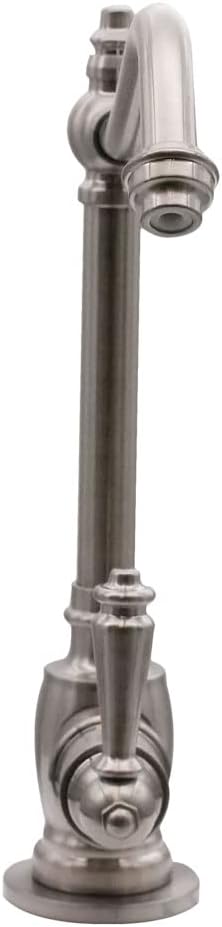 Westbrass D2035-NL-20 9' Victorian 1-Lever Handle Cold Water Dispenser Faucet, Stainless Steel