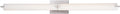 GEORGE KOVACS P5046-084-L Tube LED Vanity Bath Light, 2-Light, 40 Total Watts, 4.75-in H x 39.75-in W, Brushed Nickel