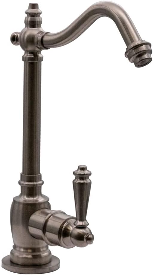 Westbrass D2035-NL-20 9' Victorian 1-Lever Handle Cold Water Dispenser Faucet, Stainless Steel