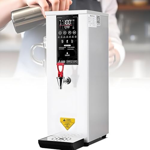 Commercial 8L Hot Water Dispenser, Electric Water Boiler & Warmer - Instant Heating for Coffee, Milk & Tea Shops, Automatic Boiling Water Machine, Black