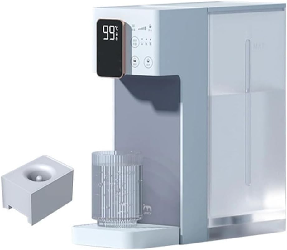 Portable Smart Water Dispenser, Instant Hot Water Dispenser, Home Desktop Drinking Machine, Quick Heating Tea Bar Machine 3L Water Tank LCD Screen 6 Gear Temperature Control(B)
