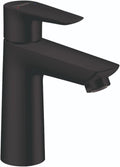 hansgrohe Talis E Modern Easy Install Easy Clean 1-Handle 1-Hole 6-inch Tall Bathroom Sink Faucet in Matte Black, 71710671