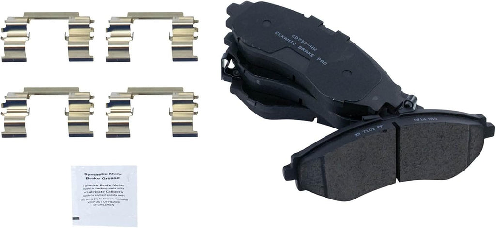 TRQ Front Brake Pad and Rotor Set Ceramic Vented Rotors Calipers Compatible with 2004-2011 Chevrolet Aveo 2007-2011 Aveo5 2013-2015 Spark 2009 Pontiac G3