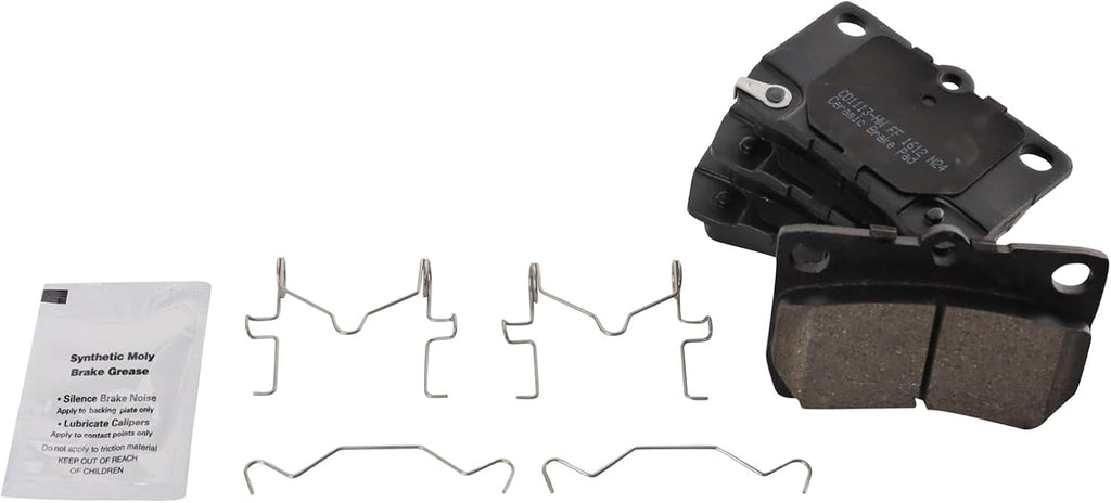 TRQ Front and Rear Ceramic Brake Pad and Rotor Set Compatible with 2006-2008 Lexus IS250