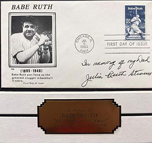 Babe Ruth 1st Day Issue Stamp Cover Baseball Lmtd Edition Framed Art 12.5' Wide x 11' high