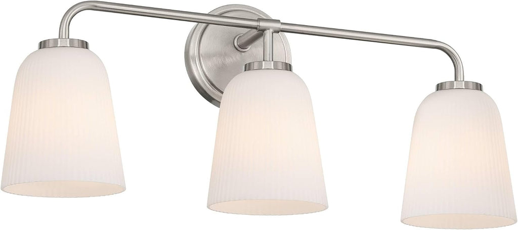 Possini Euro Design Possini Euro Bouchard 24' W Brushed Nickel 3-Light Bath Vanity Light