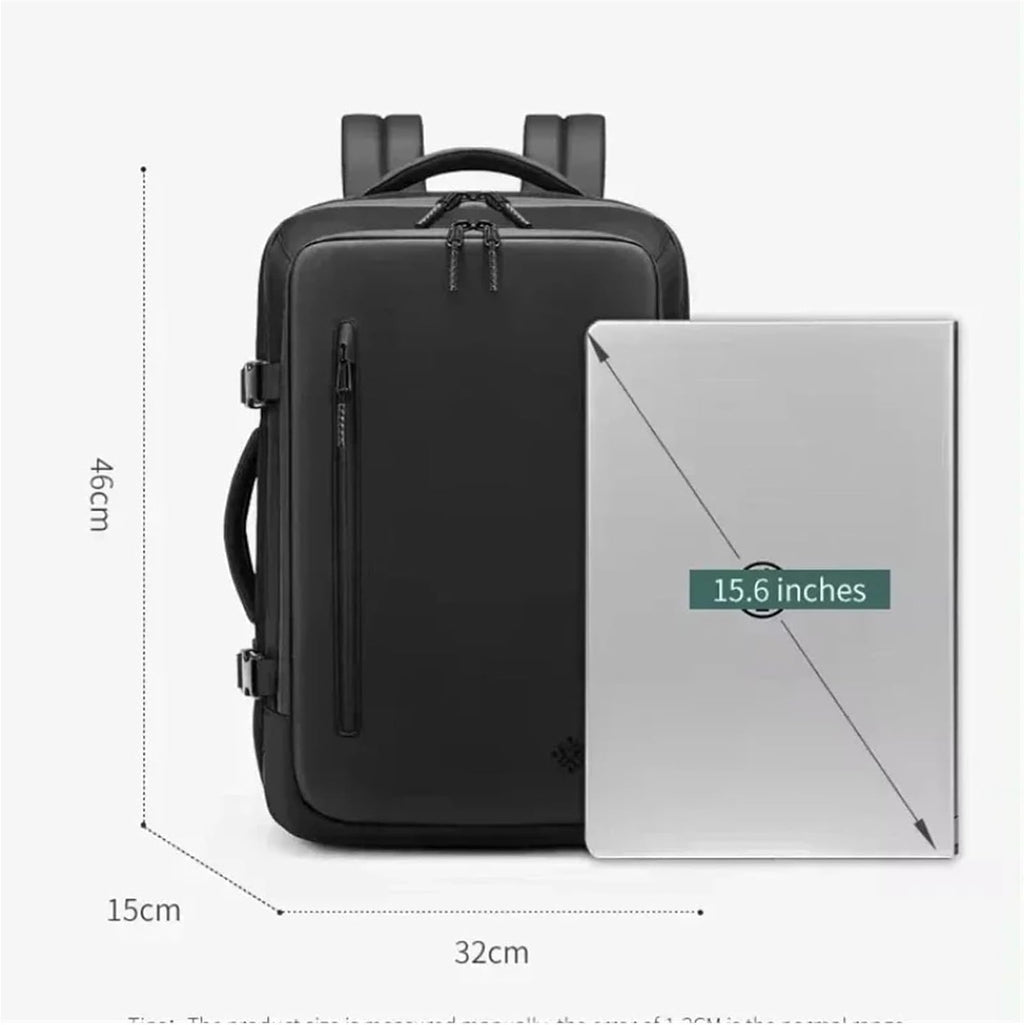 Vacuum Bags For Travel Backpack For Men Compression Waterproof 16 Inch Laptop Business Bag Expandable Luggage
