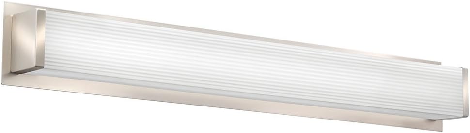 Lithonia Lighting Traditional Square 3K LED Vanity Light, 3-Foot, Brushed Nickel, 36-Inch