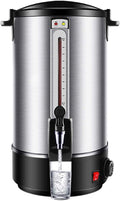 Juice Dispenser Drink Dispenser, Double Wall Beverage Dispenser Stainless Steel Insulated Drink Dispenser Electric Hot Water Urn for Heating Tea or Coffee Used for Milk Bar or Large Party