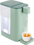 Instant Hot Water Dispenser, Countertop Water Dispenser System for Quick Heating & Outputting, Adjustable 5 Temperatures & 2 Water Outputs, 3L Water Tank Capacity,Green