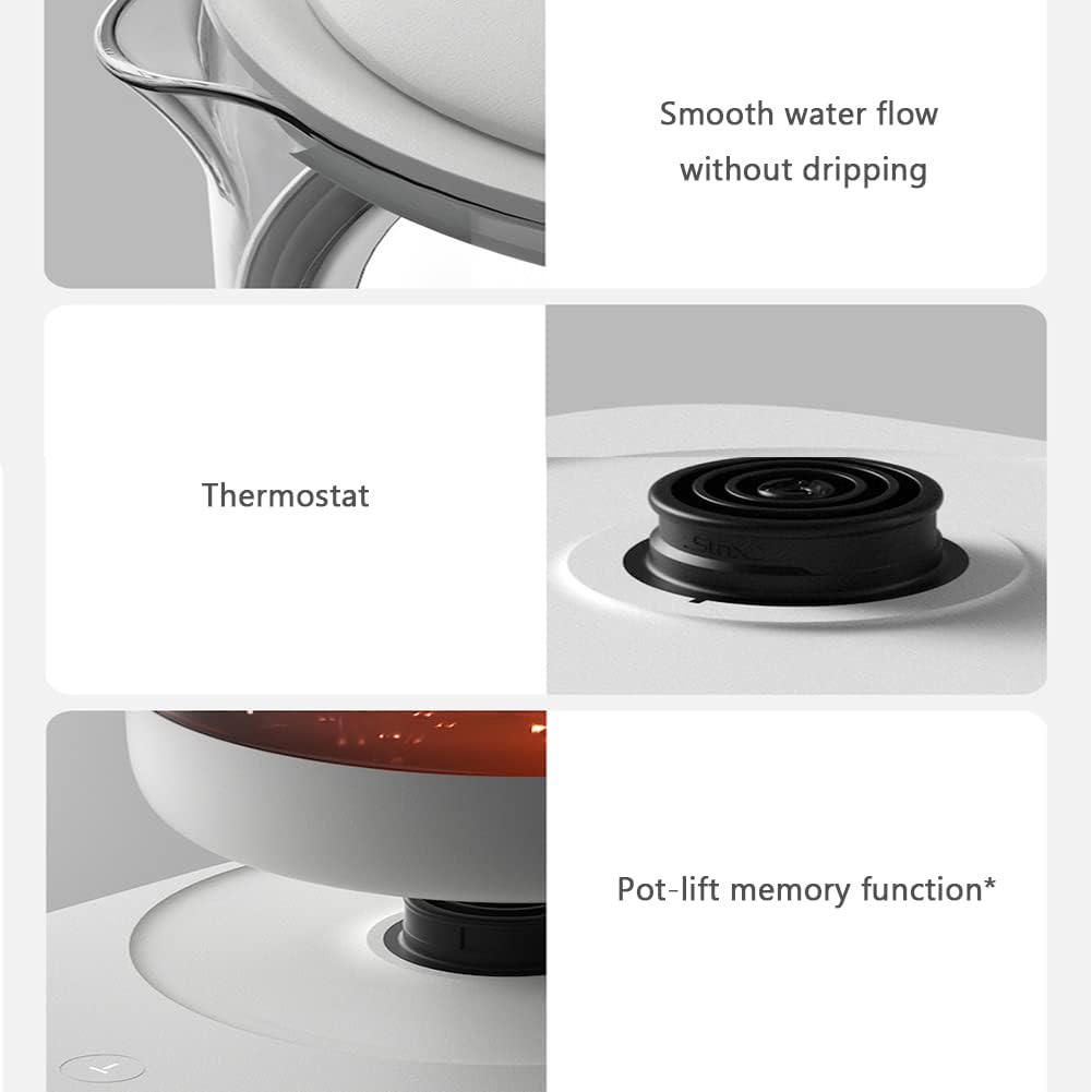 Side-Handle Hot Tea Machine, Electric Automatic Coffee Maker, Magnetic Teapot Cover, Heat Preservation Cold Preservation, Suitable for Coffee, Tea, Beverages, Etc.