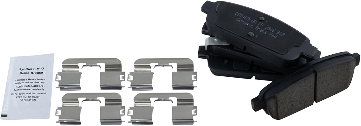 TRQ Front and Rear Brake Pad and Rotor Set Ceramic Vented Solid Rotors Compatible with 2011-2015 Chevrolet Cruze 2016 Cruze Limited 2014-2016 Sonic