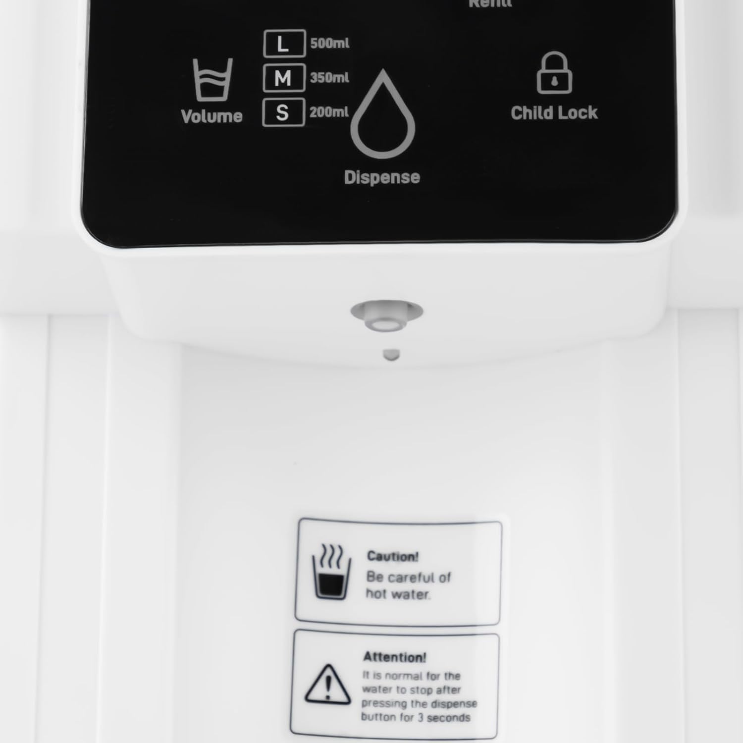 3L Instant Hot Water Dispenser, 1500W Countertop Water Filter with Safety Lock, Quick Heating Water Cooler for Kitchen, Office, RV, Bedroom & Living Room (White)