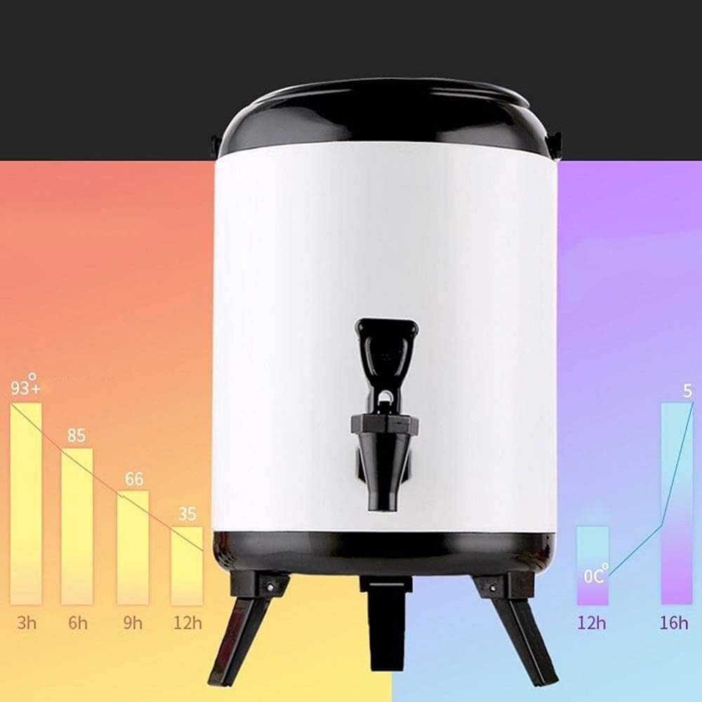 Beverage Dispenser with Tap, Insulated Hot Water Dispenser, 8L/10L Capacity for Coffee, Juice, Tea, Cider, Milk - Ideal for Parties and Buffets, Double Wall Design